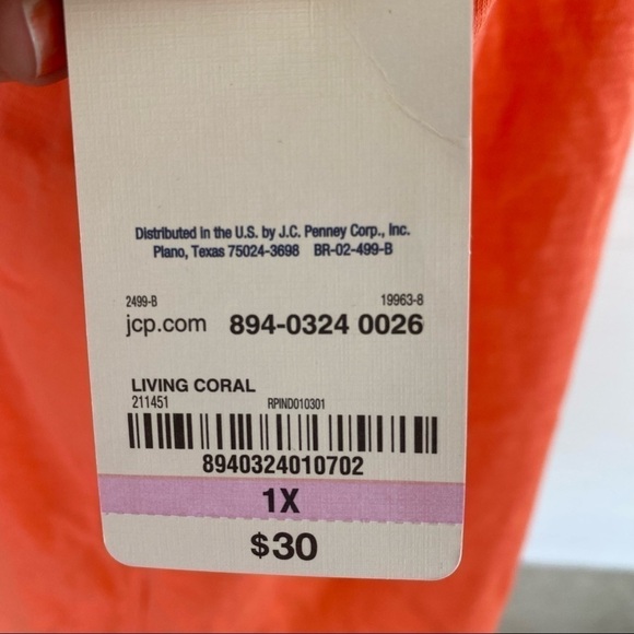 Short sleeve casual pocket tee Size 1x NEW - Picture 9 of 9